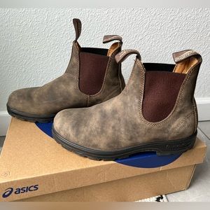 Blundstone 585 CHELSEA BOOTS - RUSTIC BROWN sz 8